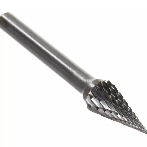 Борфреза твердосплавная тип M 10х20 мм S=6 мм коническая заостренная Diamond Industrial