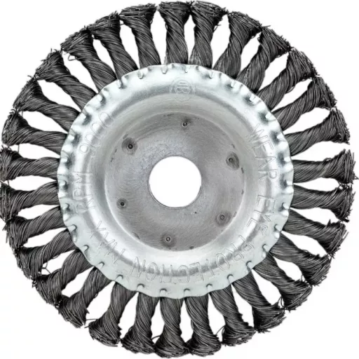 Корщетка дисковая 150×22,2 мм жесткая крученая проволока 0,5 мм DIDSHH15022 Diamond Industrial