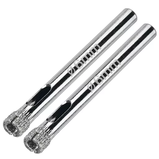 Алмазная коронка по керамограниту, плитке, кафелю 6 мм Diamond Industrial (2 шт)