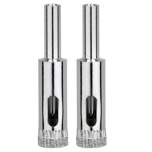 Алмазная коронка по керамограниту, плитке, кафелю 12 мм Diamond Industrial (2 шт)