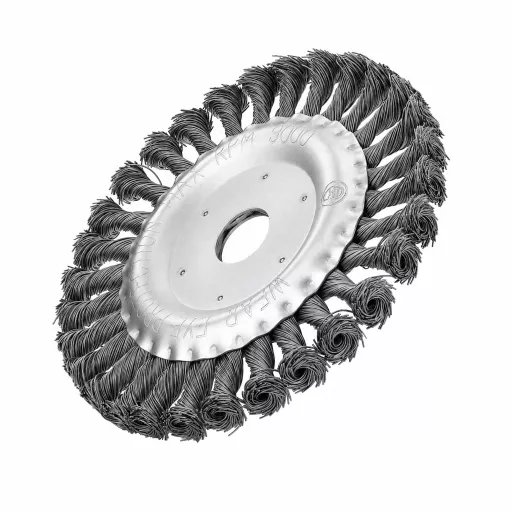 Корщетка дисковая 150×22,2 мм жесткая крученая проволока 0,5 мм DIDSHH15022 Diamond Industrial
