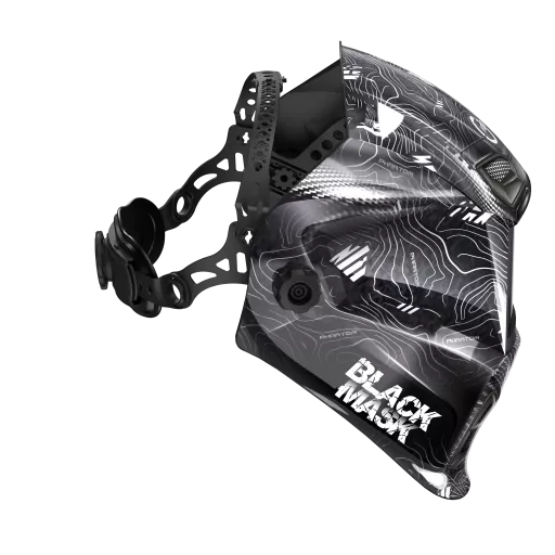 Маска сварщика хамелеон BLACK MASK АСФ 777 P (с наклейкой PHANTOM) 51ST777PH