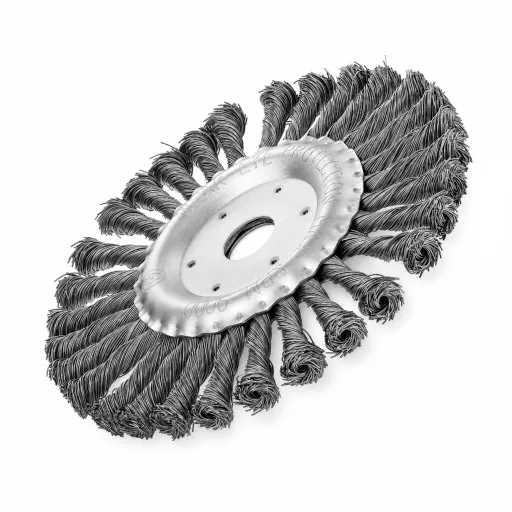 Корщетка дисковая 180×22,2 мм жесткая крученая проволока 0,5 мм DIDSHH18022 Diamond Industrial