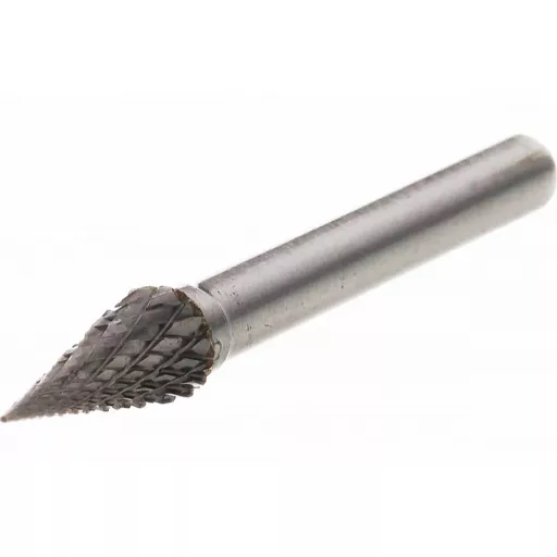 Борфреза твердосплавная тип M 10х20 мм S=6 мм коническая заостренная Diamond Industrial
