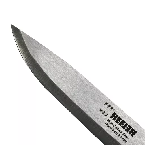 Нож универсальный 218 / 100 мм сталь HCS, ручка с TPR-вставками + ножны HFBL204C HEFLER
