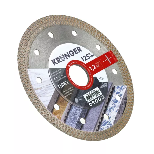 Диск алмазный ультратонкий X-тип 125*10*1.2*22,23 TIREX Kronger