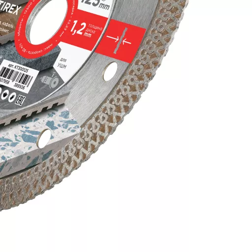 Диск алмазный ультратонкий X-тип 125*10*1.2*22,23 TIREX Kronger