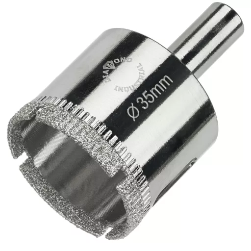 Алмазная коронка по керамике, плитке и стеклу 35 мм Diamond Industrial