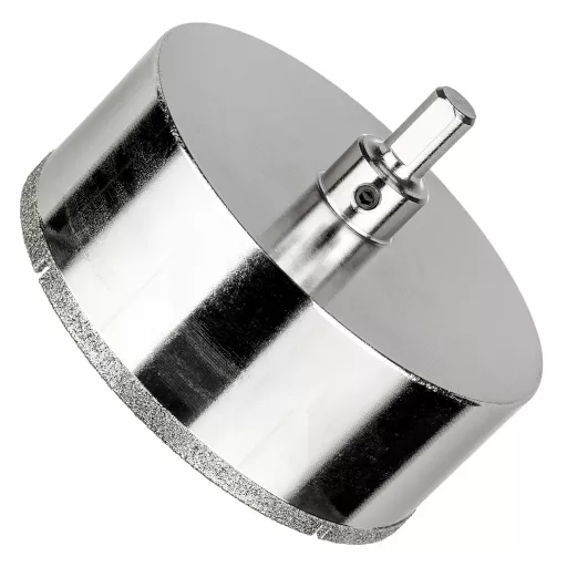 Алмазная коронка по керамограниту, плитке, кафелю 100 мм с центром Diamond Industrial
