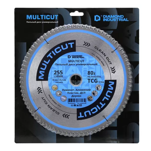 Диск пильный по мультиматериалам 255х30/25,4 мм Z=80 TCG MultiCut DIDM255Z80