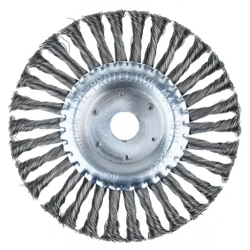 Корщетка дисковая 200×22,2 мм жесткая крученая проволока 0,5 мм DIDSHH20022 Diamond Industrial