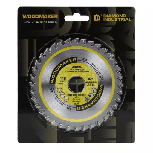 Диск пильный по дереву 115х22,23 мм Z=36 АТВ WoodMaker Diamond Industrial