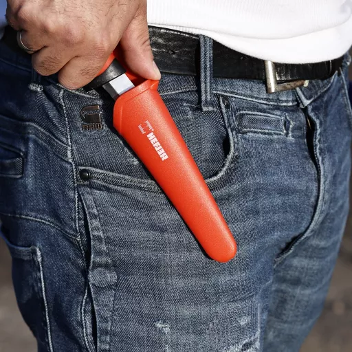 Нож универсальный 218 / 100 мм нержавеющая сталь Rostfrei 5Cr15 + ножны HFBL204INOX HEFLER