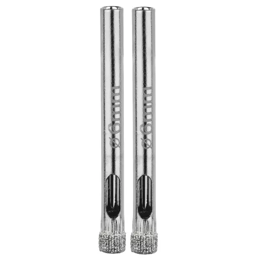 Алмазная коронка по керамограниту, плитке, кафелю 6 мм Diamond Industrial (2 шт)