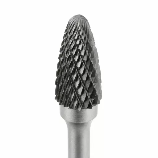 Борфреза твердосплавная тип F 12х25 мм S=6 мм параболическая Diamond Industrial