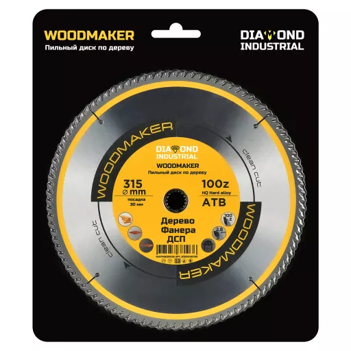 Диск пильный по дереву 315×30 мм Z=100 ATB WoodMaker Diamond Industrial
